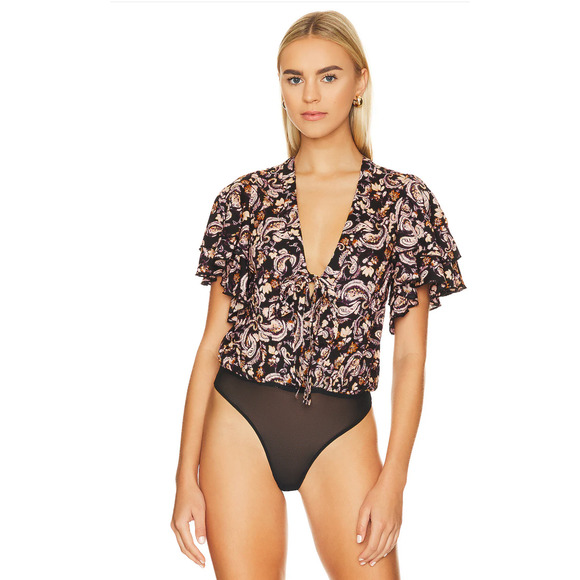FREE PEOPLE Call Me Later Bodysuit Large NWT* - Picture 1 of 8